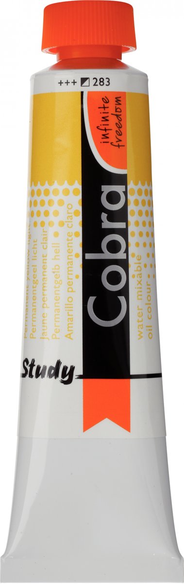 Cobra Study Olieverf 40ml | Permanent Yellow Light (283)